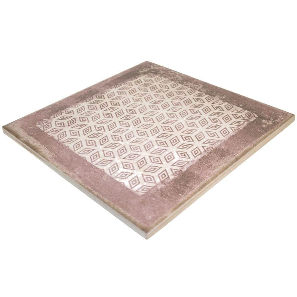 Bond Tile 8" x 8" Encaustic Patterned Look Wall & Floor Tile
