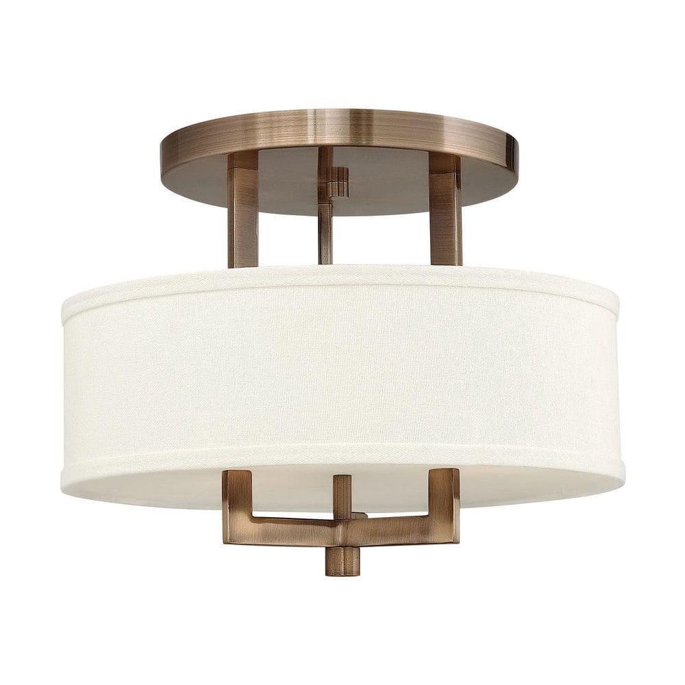 Hinkley Lighting - Three Light Semi-Flush Mount - Foyer - Hampton - 3 Light