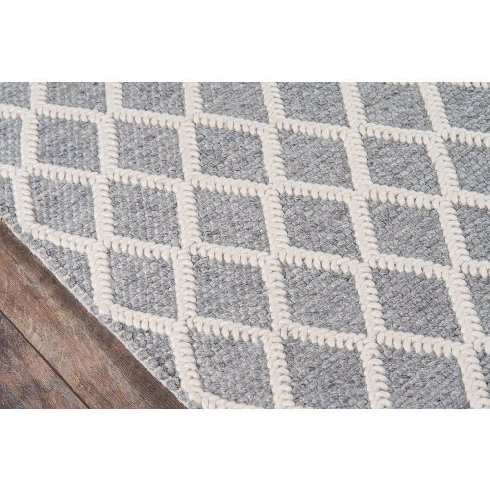 2'x3' Andes Romilly Accent Rug Gray - Momeni: Geometric Wool & Viscose, Medium Pile, Handmade, Modern Decor
