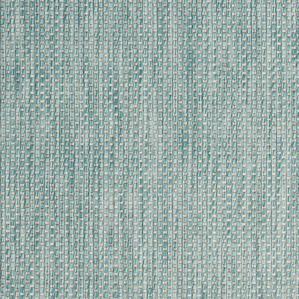 Courtyard CY8521 Power Loomed Indoor/Outdoor Area Rug - Aqua/Grey - 5'3"x7'7" - Safavieh.