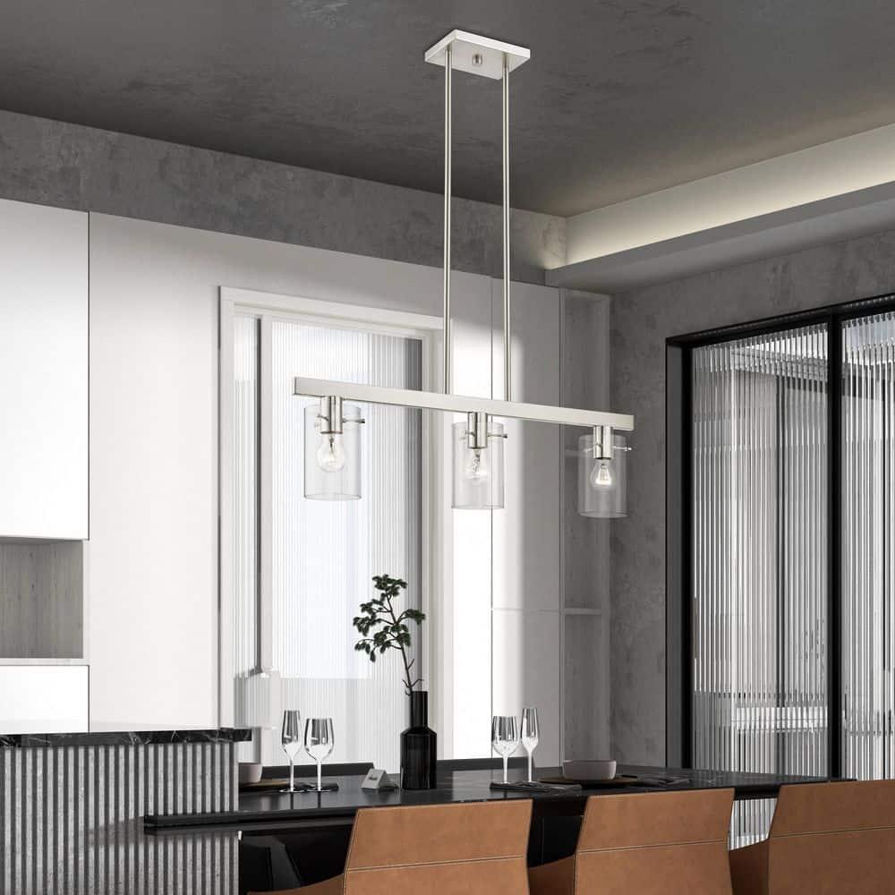 Livex Lighting Munich 3 - Light Chandelier in  Brushed Nickel
