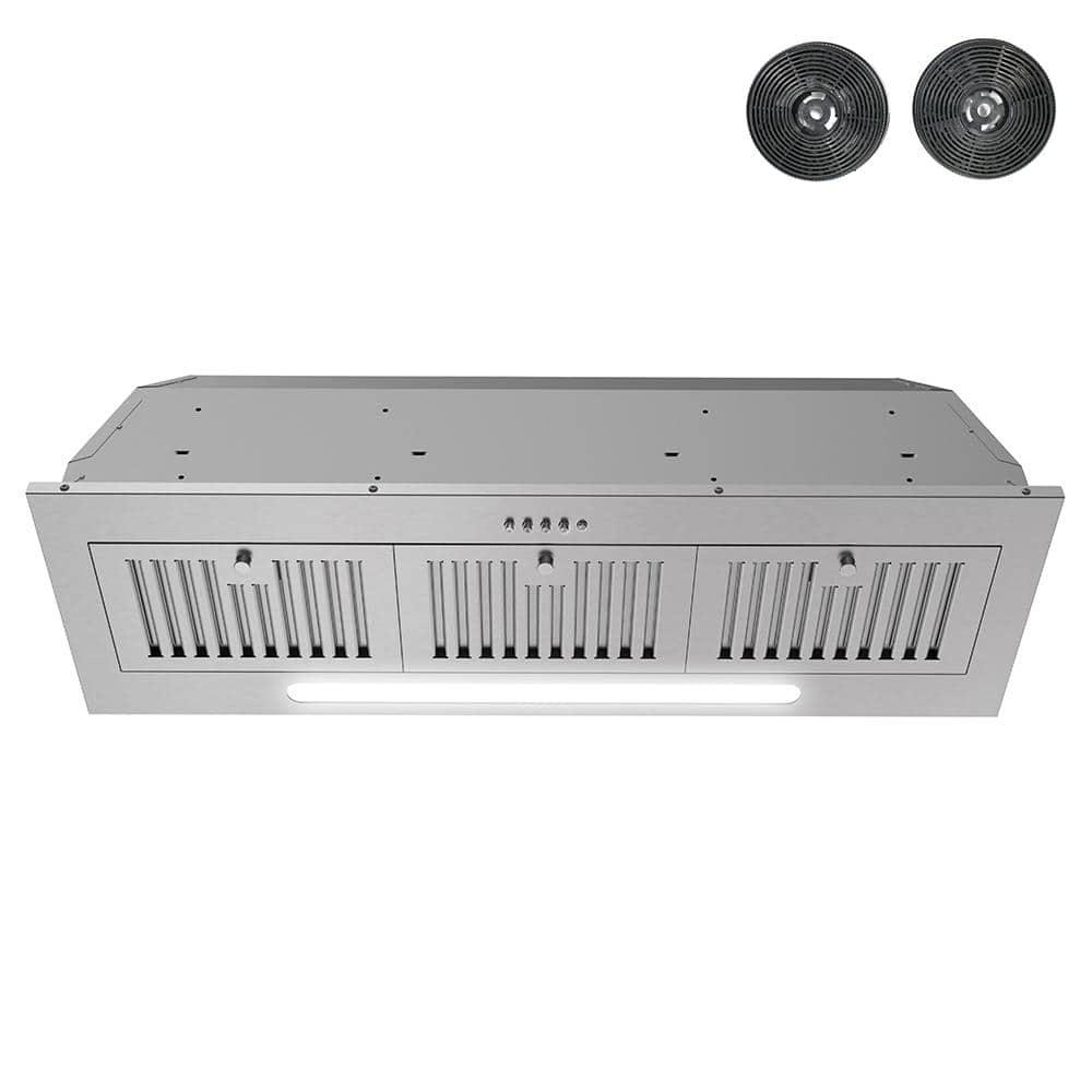 Streamline Torricelli 36" 350 Cubic Feet Per Minute Ductless Insert Range Hood with Baffle Filter and Light Included