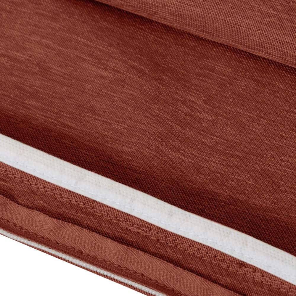 Classic Accessories Montlake FadeSafe Water-Repellent 48 x 18 x 3 Inch Outdoor Bench Cushion, Heather Henna