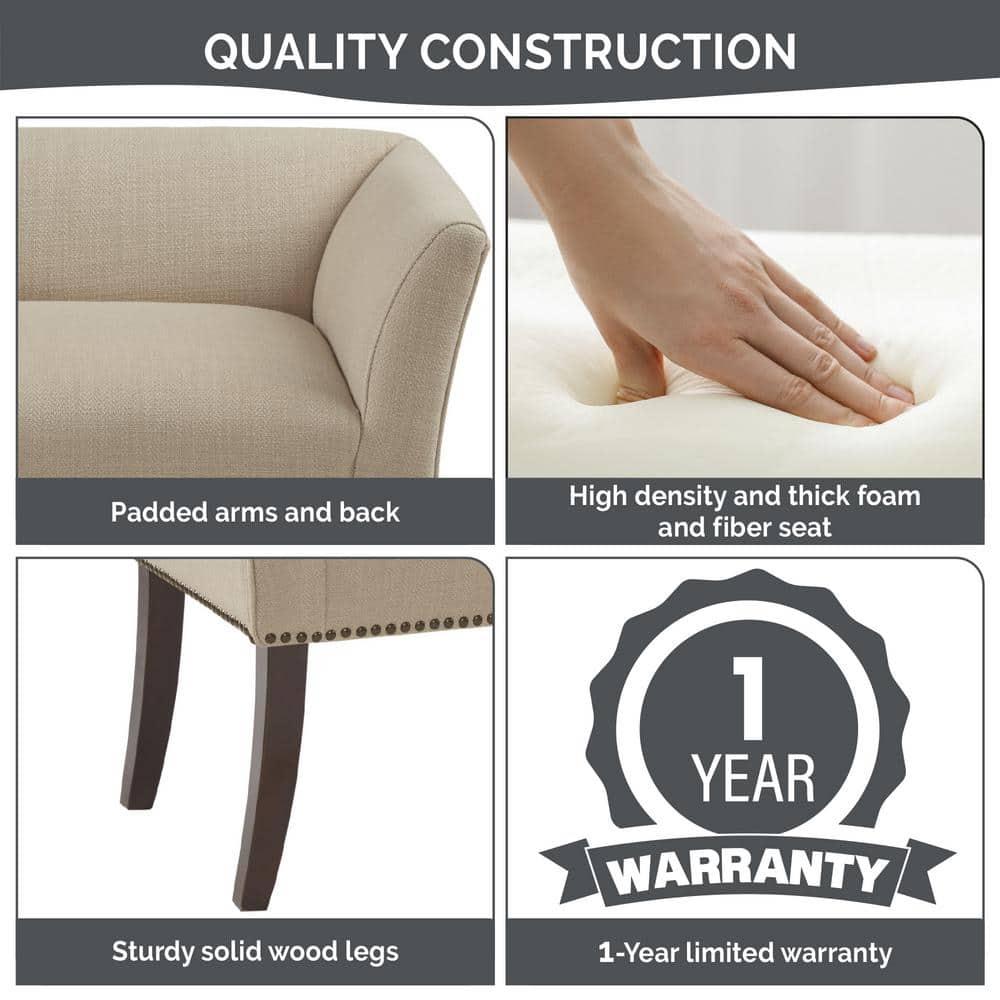 Madera Accent Bench Cream
