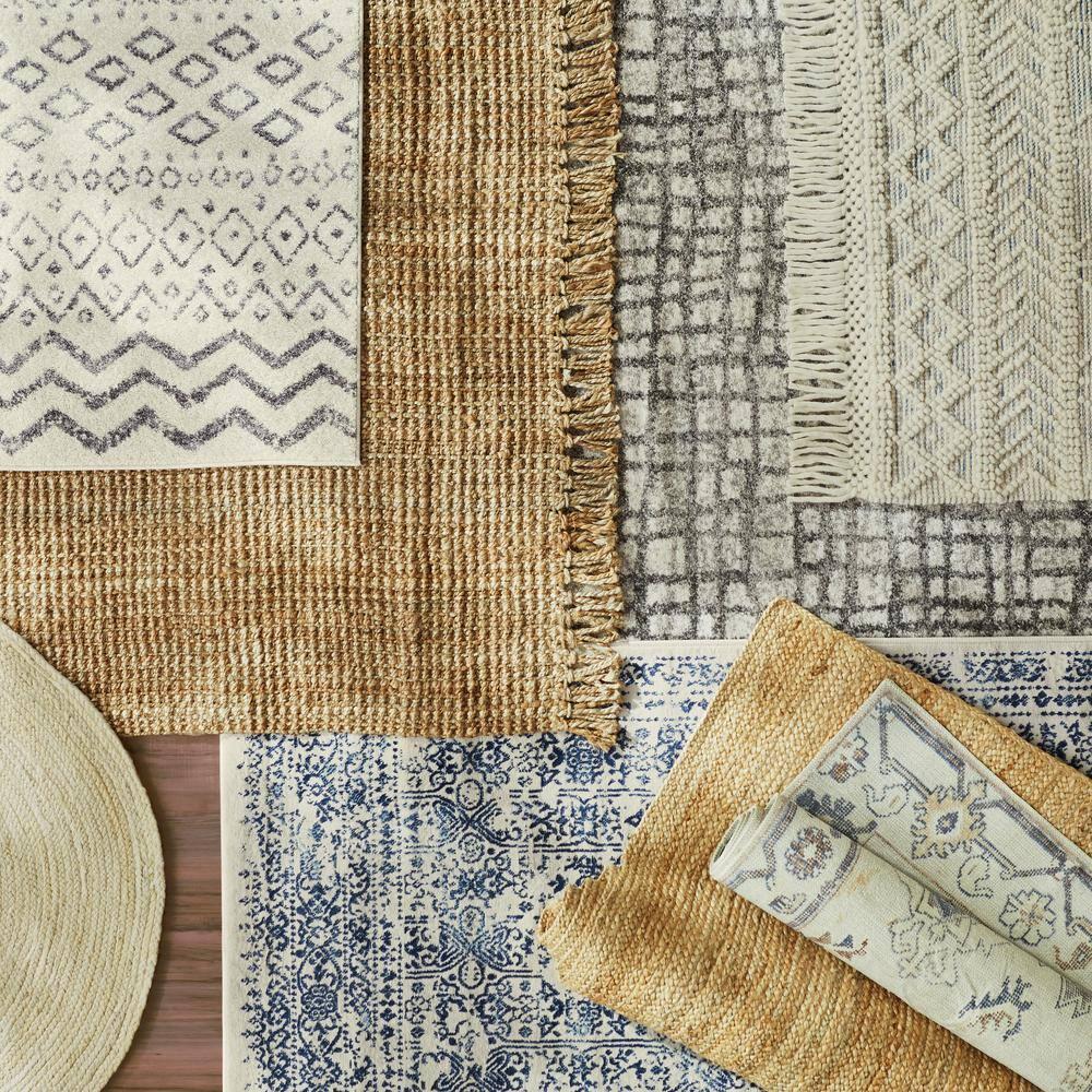 nuLOOM Daniela Chunky Jute Natural 6' x 9' Farmhouse Area Rug