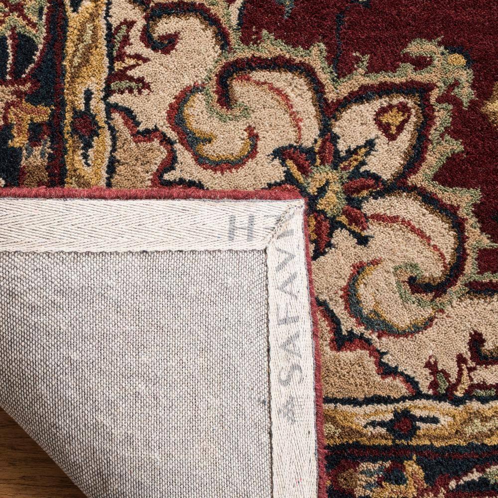 Classic CL362 Hand Tufted Accent Rug - Burgundy/Navy - 3'x5' - Safavieh.