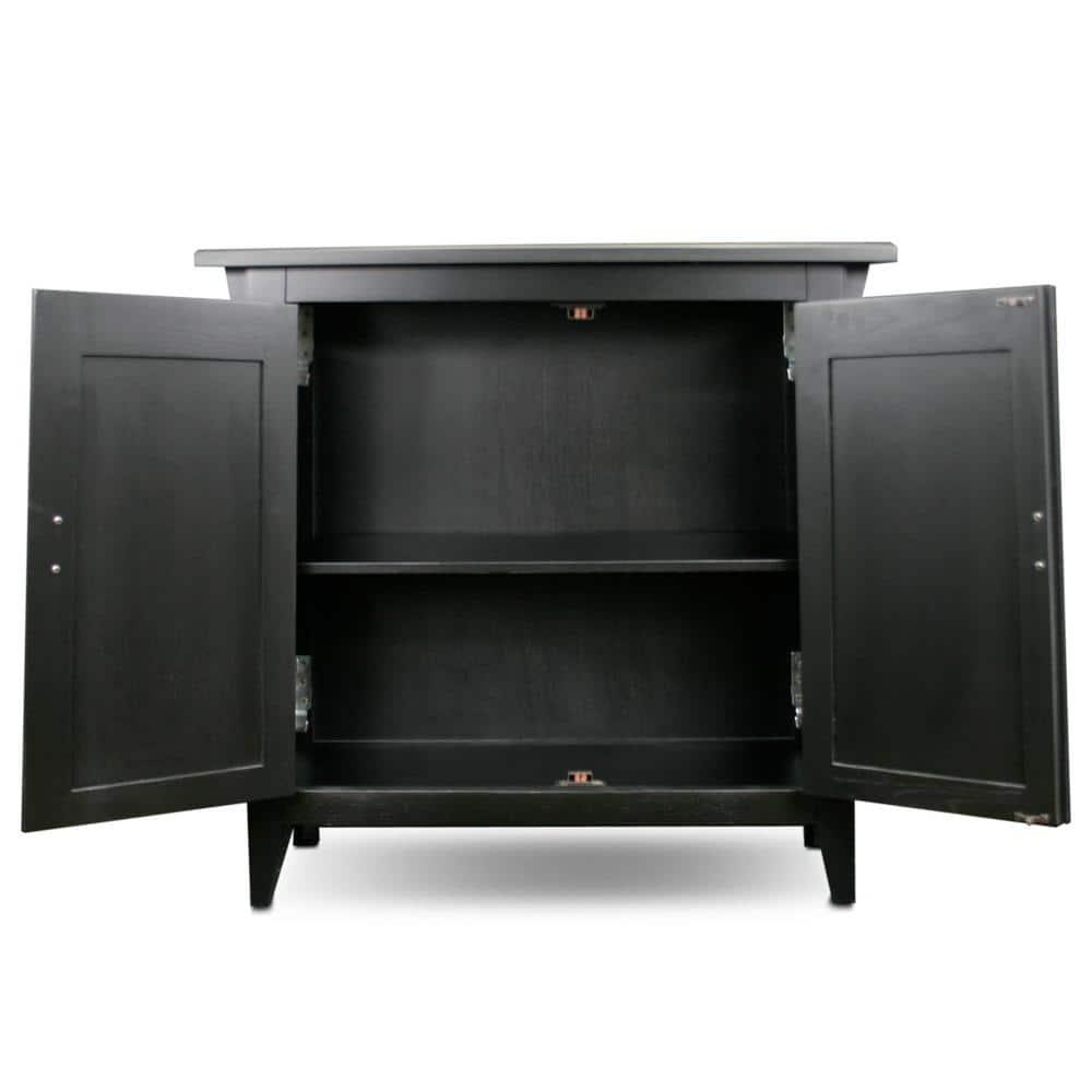 Mission Solid + Manufactured Wood Foyer Hall Cabinet Stand
