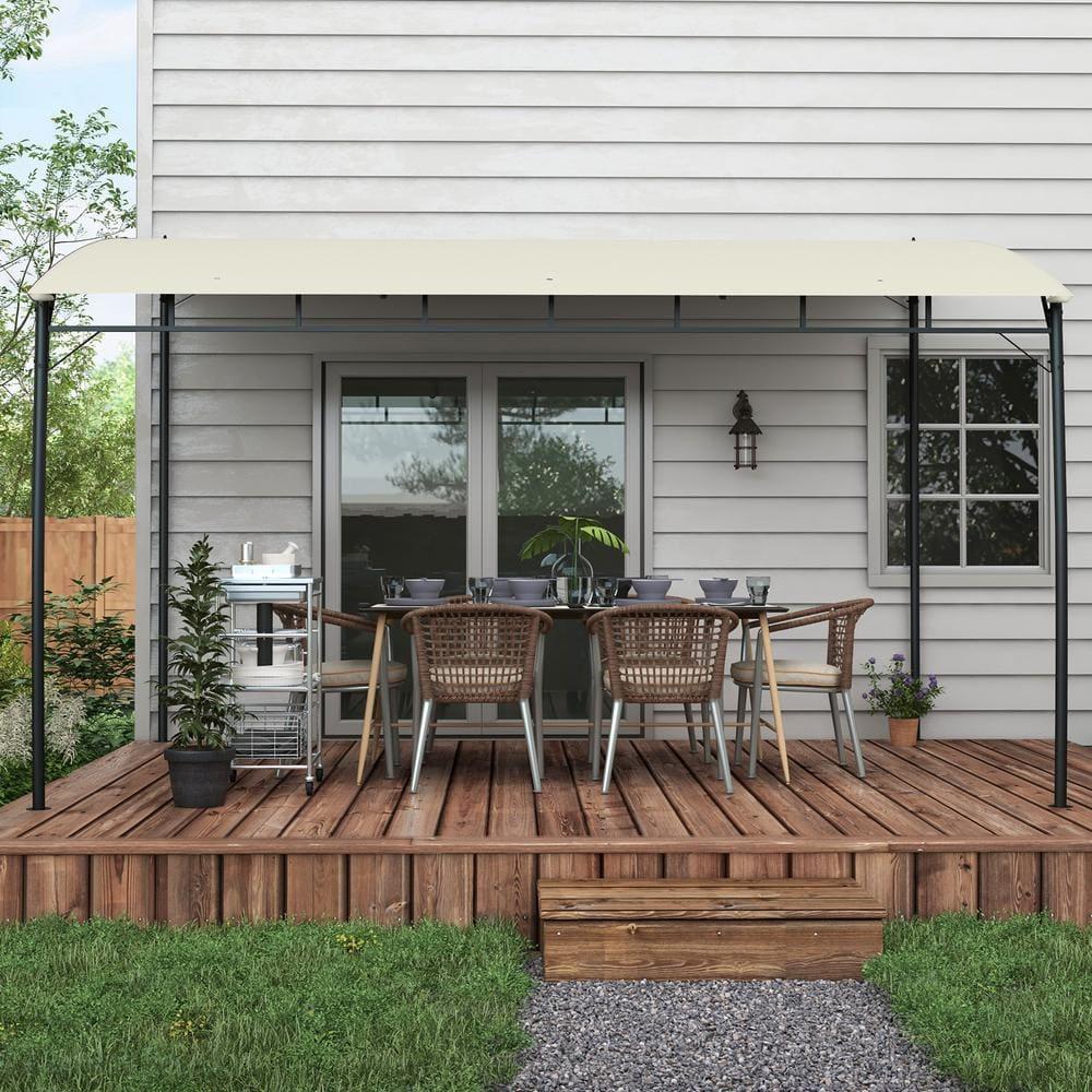 Outsunny UV-Resistant 13 Ft. W x 10 Ft. D Steel Patio Gazebo