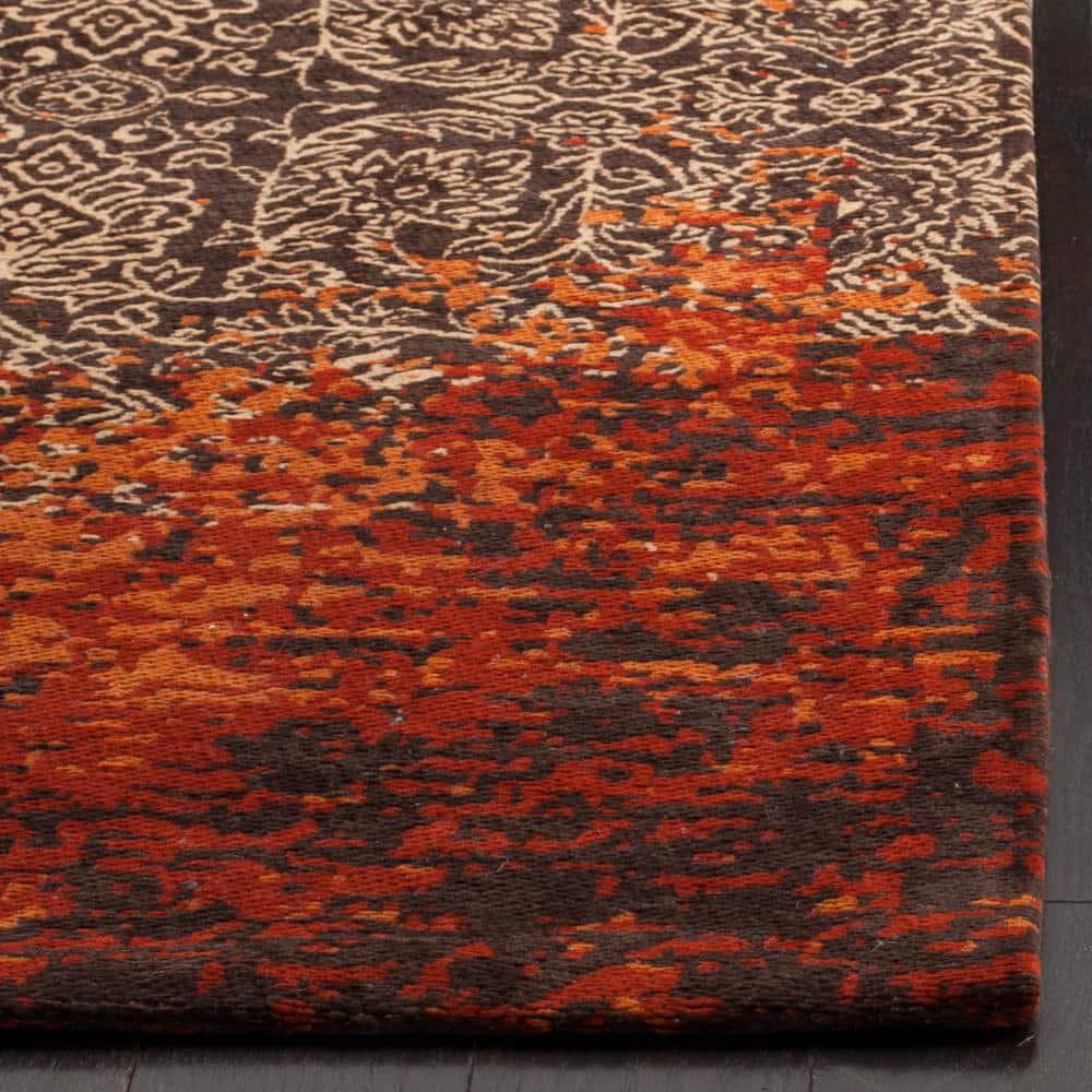 SAFAVIEH Classic Vintage Adelaide Abstract Area Rug, Rust/Brown, 5' x 8'