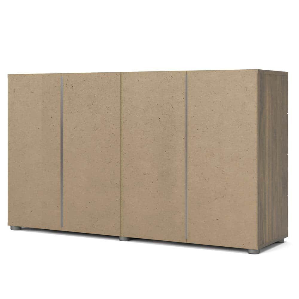 Tvilum Loft 8 Drawer Double Dresser for Adults, Walnut