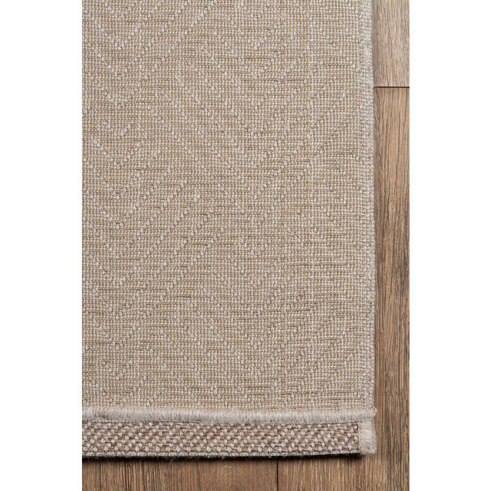 Beige Geometric Flat-Woven Synthetic 9'x13' Area Rug
