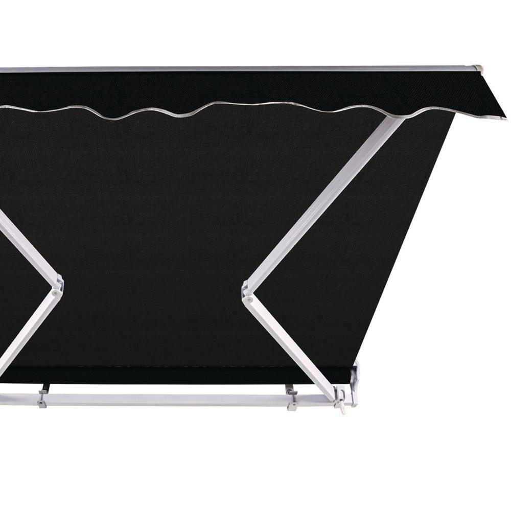 Advaning 10.5'' Fabric, Metal Cover Retractable Patio Awning