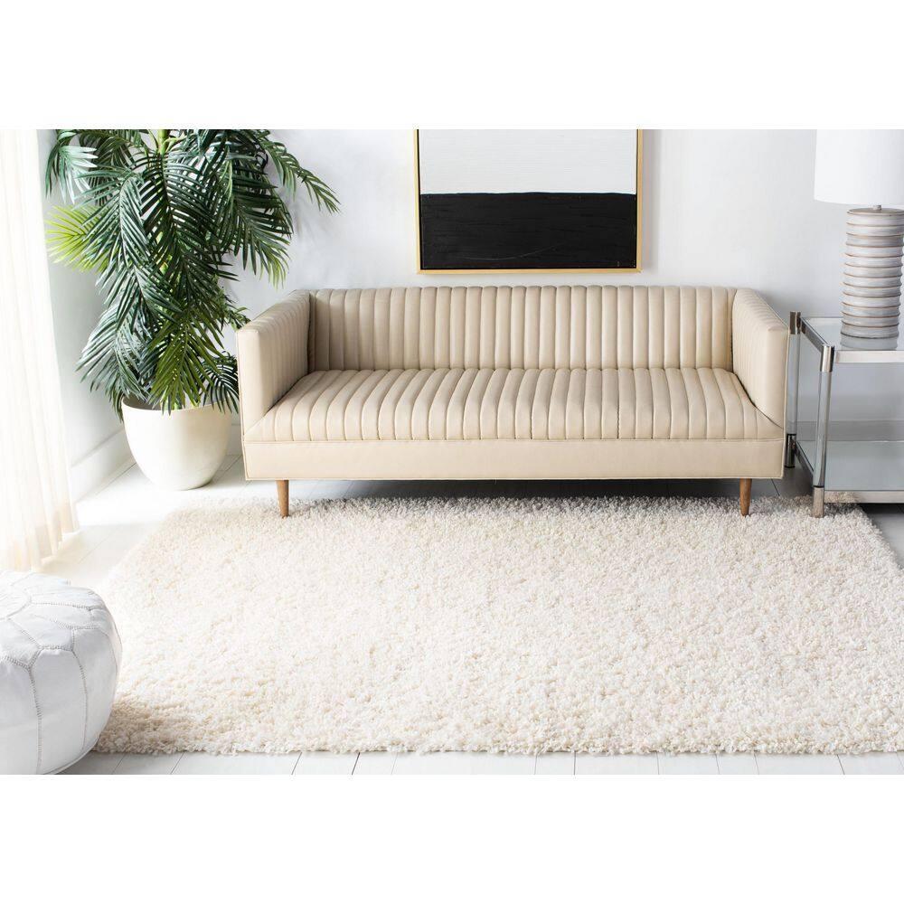 August Shag 900 AUG900 Power Loomed Indoor Area Rug - Ivory - 4'x6' - Safavieh