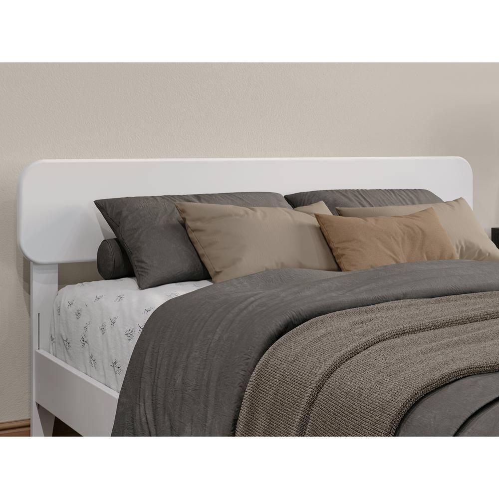 AFI Florence Queen Solid Wood Low Profile Platform Bed, White