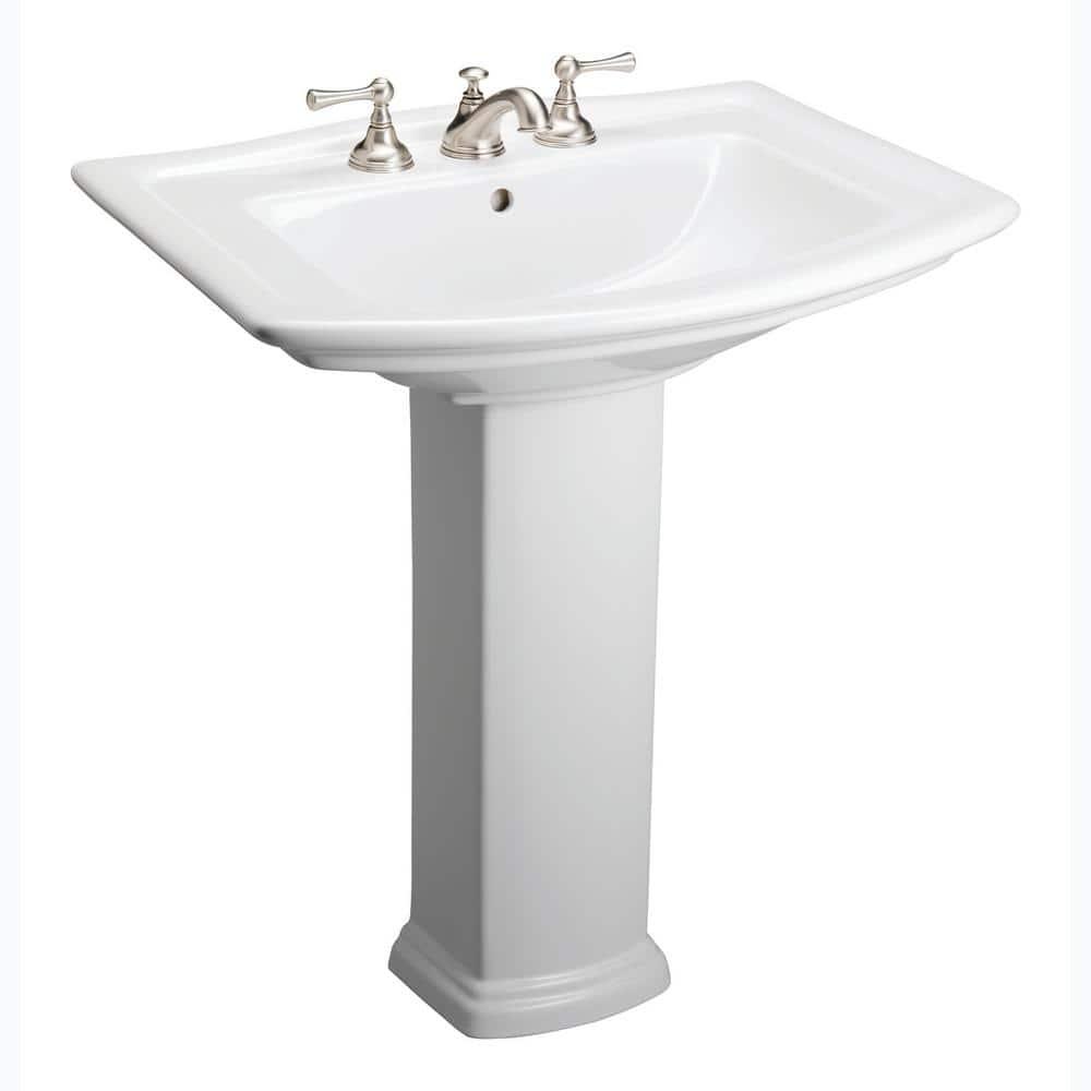 Barclay Washington Pedestal Lavatory 3-418WH