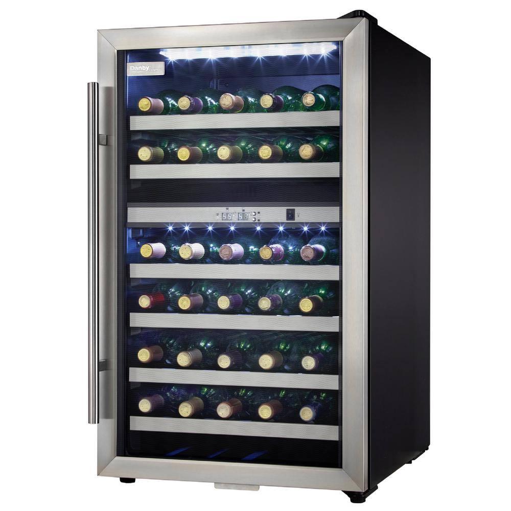 Danby Danby Dual Zone 19.44'' Freestanding 38 Bottle Wine Refrigerator with Reversible Door
