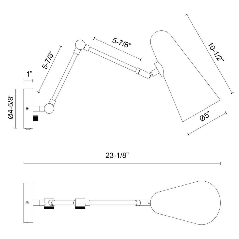 Alora Mood Gabriel Dimmable Bath Sconce