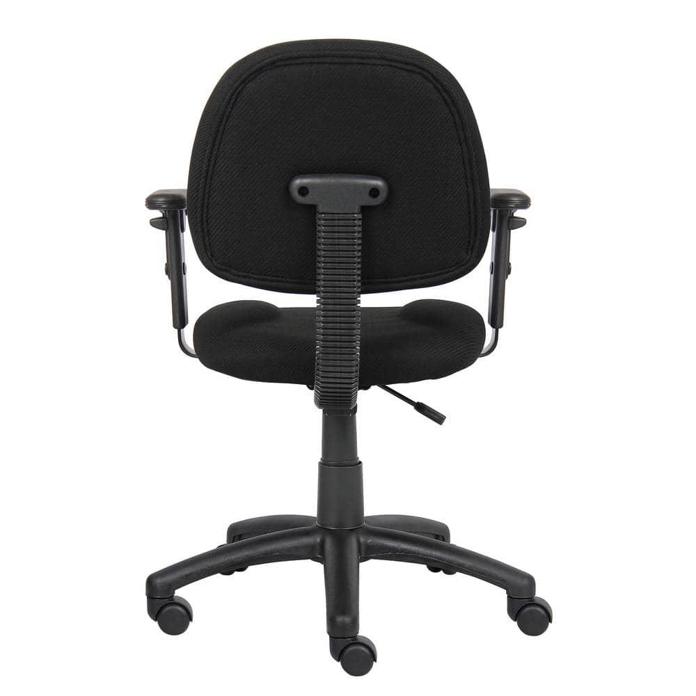 Boss Office Products DX Posture Office Chair with Adjustable Arms in Black