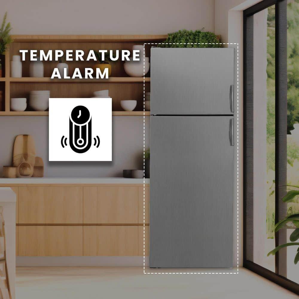 Equator Advanced Appliances Equator 14.3 cf Stainless Refrigerator-Freezer Top Mount Frost Free E-Star Europe RF 142 S