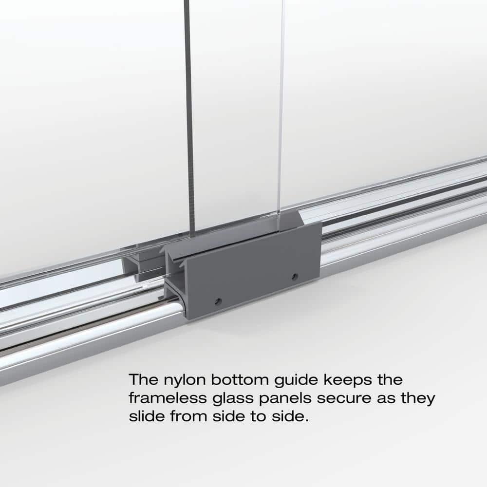 Classic 56" x 70" Frameless Bypass Sliding Shower Door
