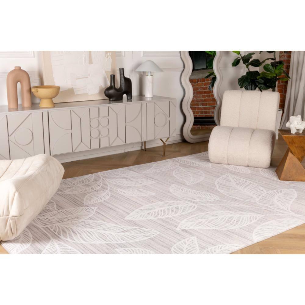Rug Branch Blossom Modern Floral Cream Beige Indoor Soft Area Rug - 7' x 10'