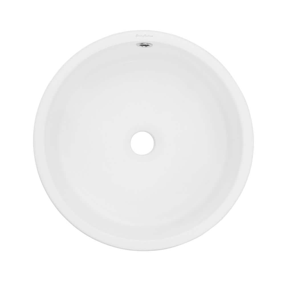 Monaco Round Ceramic Bathroom Vessel Sink