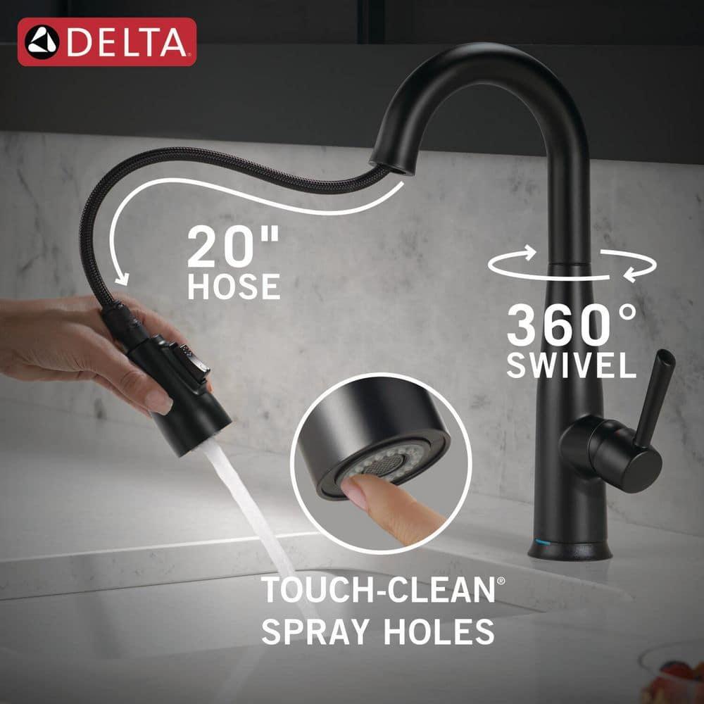 Essa Pull Down Sprayer Bar Faucet, Single Handle Prep Sink Faucet