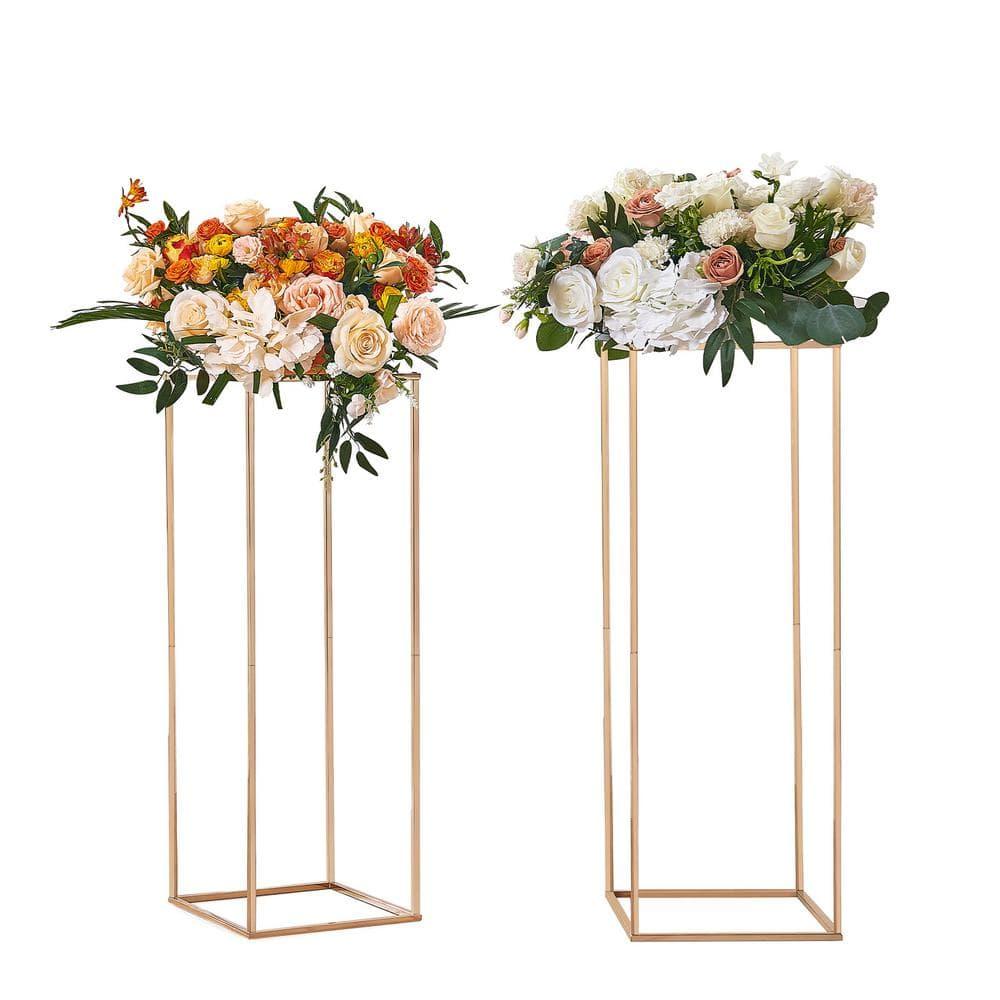 VEVOR VEVOR 31.5inch High Metal Wedding Flower Stand Floral Display Racks (Set of 2)