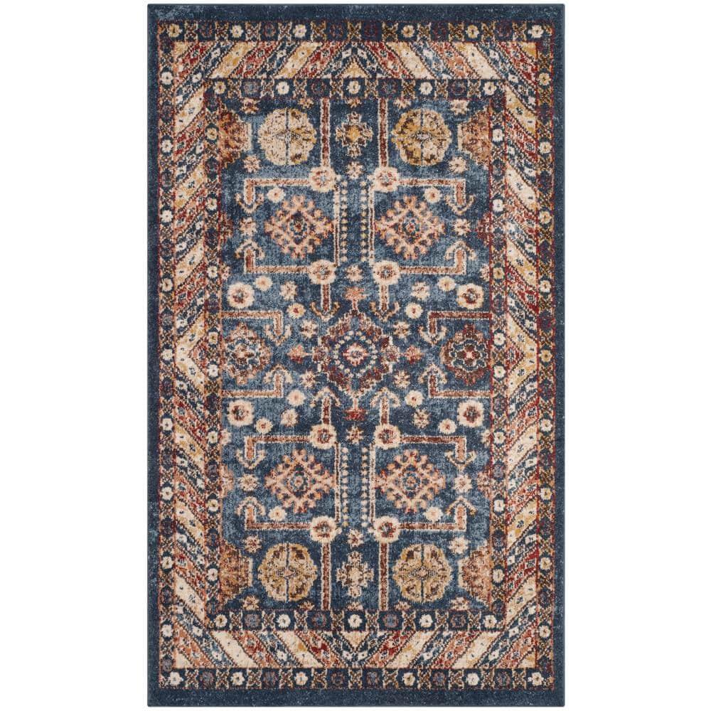 SAFAVIEH Bijar Johann Oriental Area Rug, Royal/Ivory, 3' x 5'