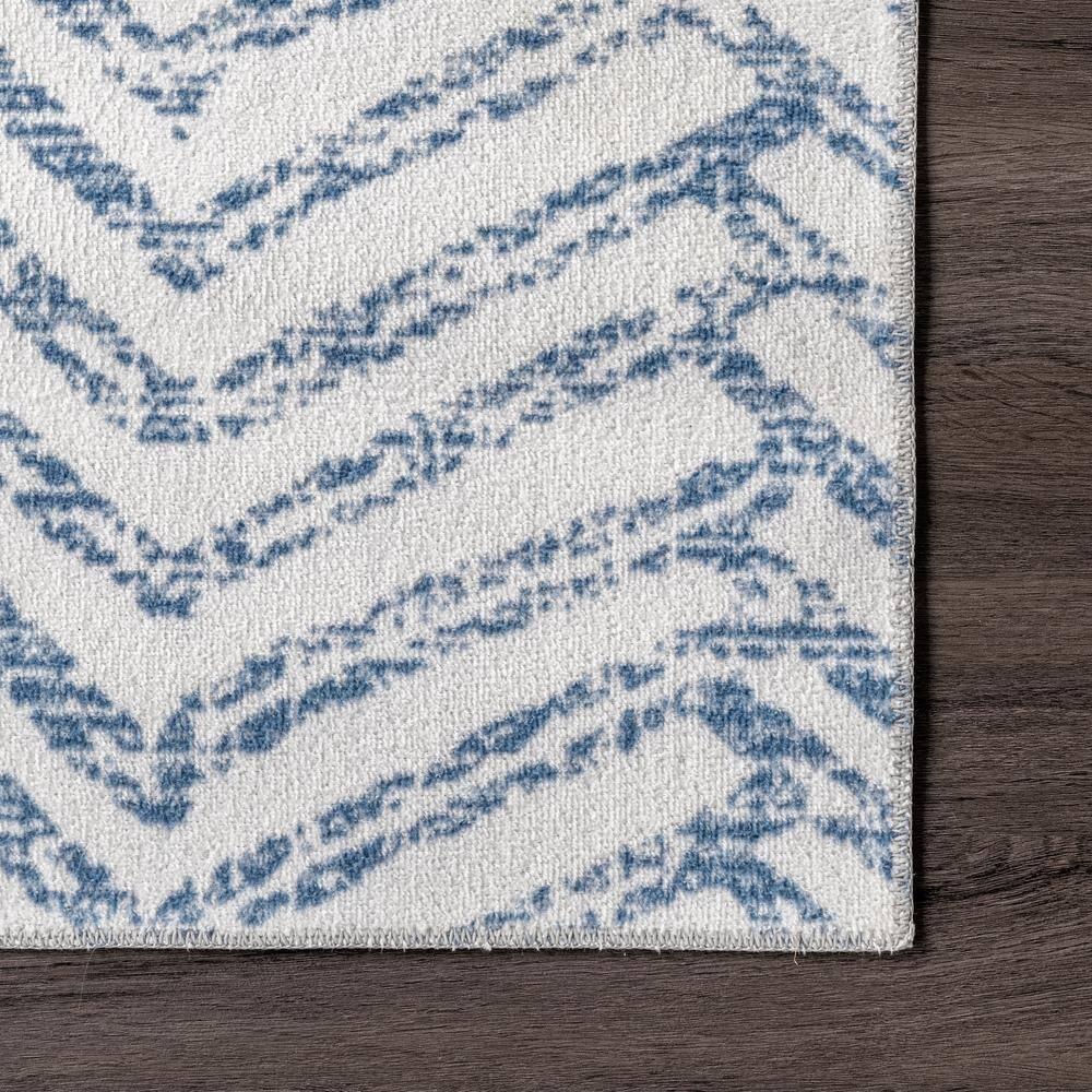 nuLOOM Rosanne Machine Washable Geometric Area Rug, 2' 6" x 8', Blue