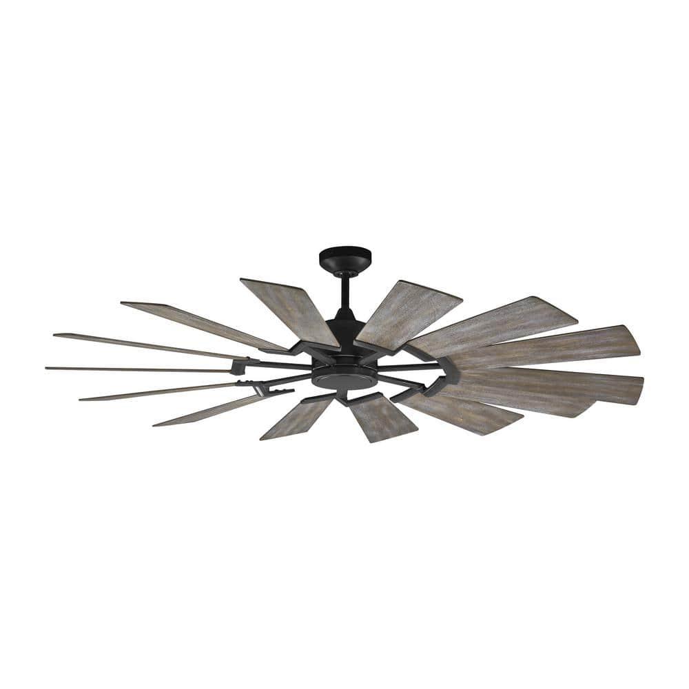 Monte Carlo Prairie Prairie 62" 14 Blade Indoor / Outdoor Dc Ceiling Fan - Grey
