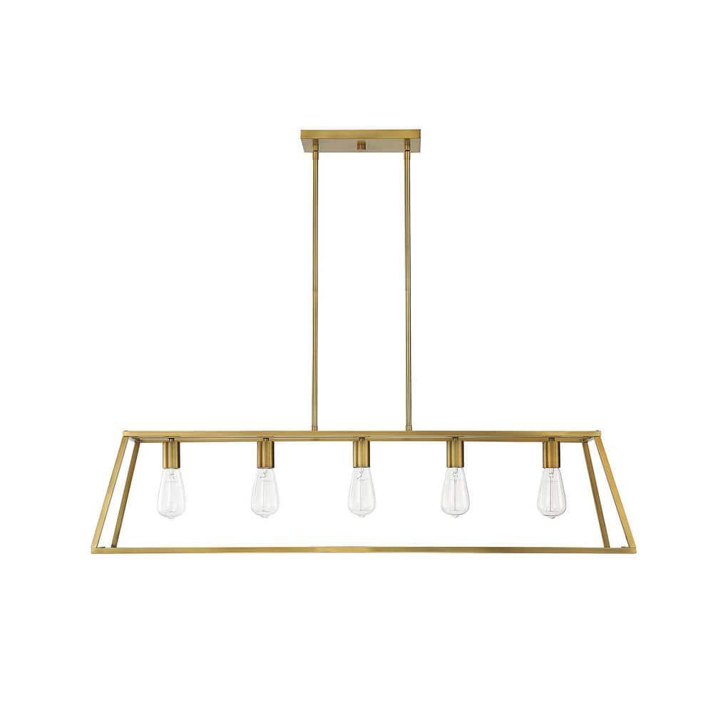 Clare 5 Light Metal Dimmable Kitchen Island Chandelier