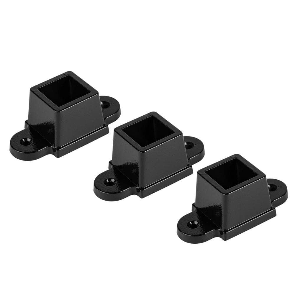 Legacy Collection Black Galvanized Steel Fence Mounting Bracket