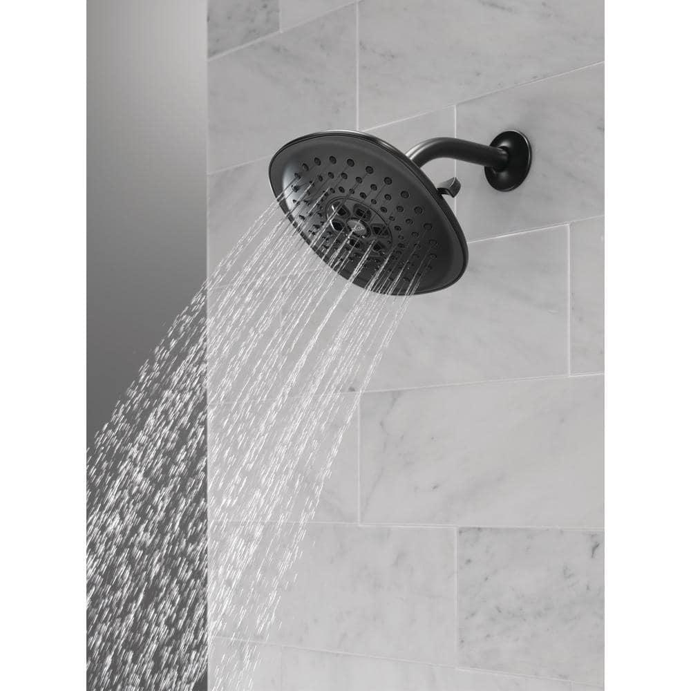 Universal Showering Components Shower Head in Matte Black