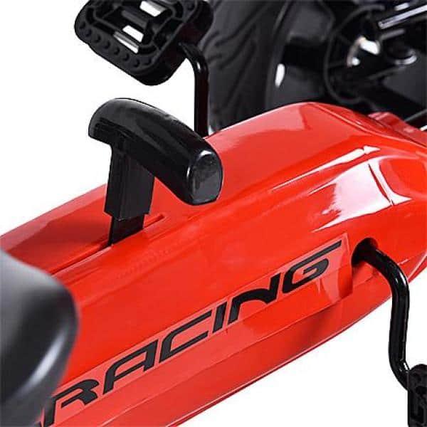 Costway Xmas Gift Go Kart Kids Ride On Car Pedal Powered Car 4 Wheel Racer Toy Stealth Outdoor Red