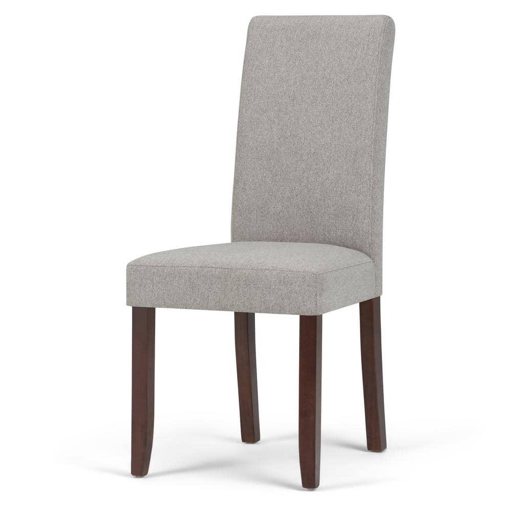 Simpli Home Acadian 17.99'' H Linen Look Polyester Upholstered Parsons Chair (Set of 2)