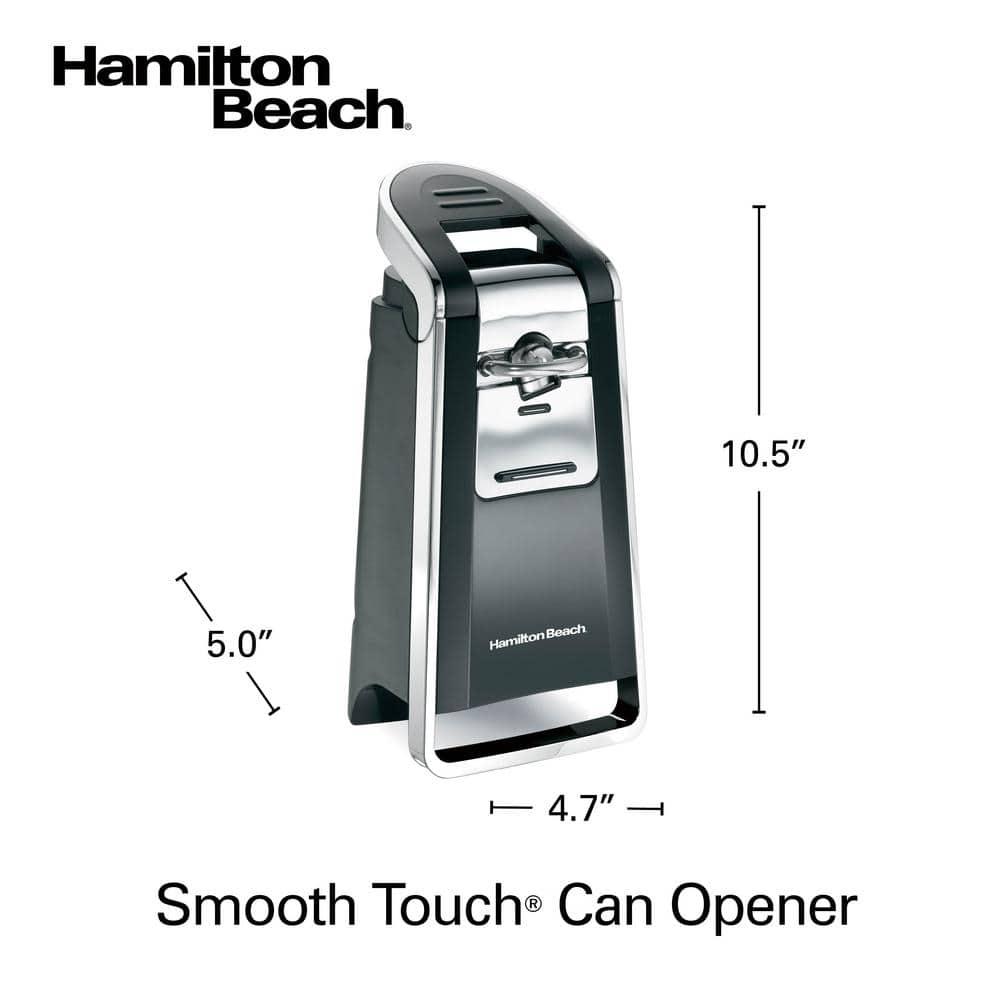 Hamilton Beach Black and Chrome Electric Can Opener
