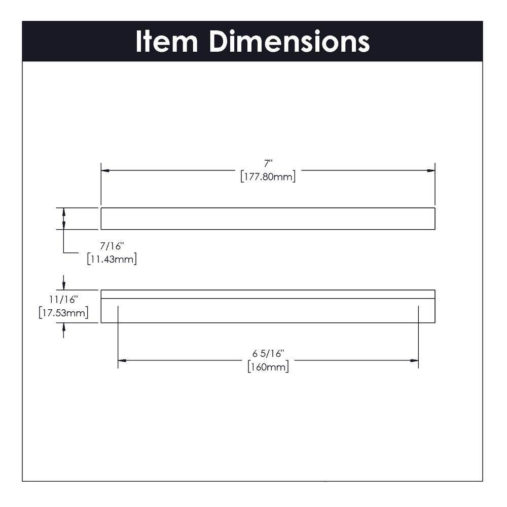 Hickory Hardware Streamline Kitchen Cabinet Handles, Solid Core Drawer Pulls for Cabinet Doors