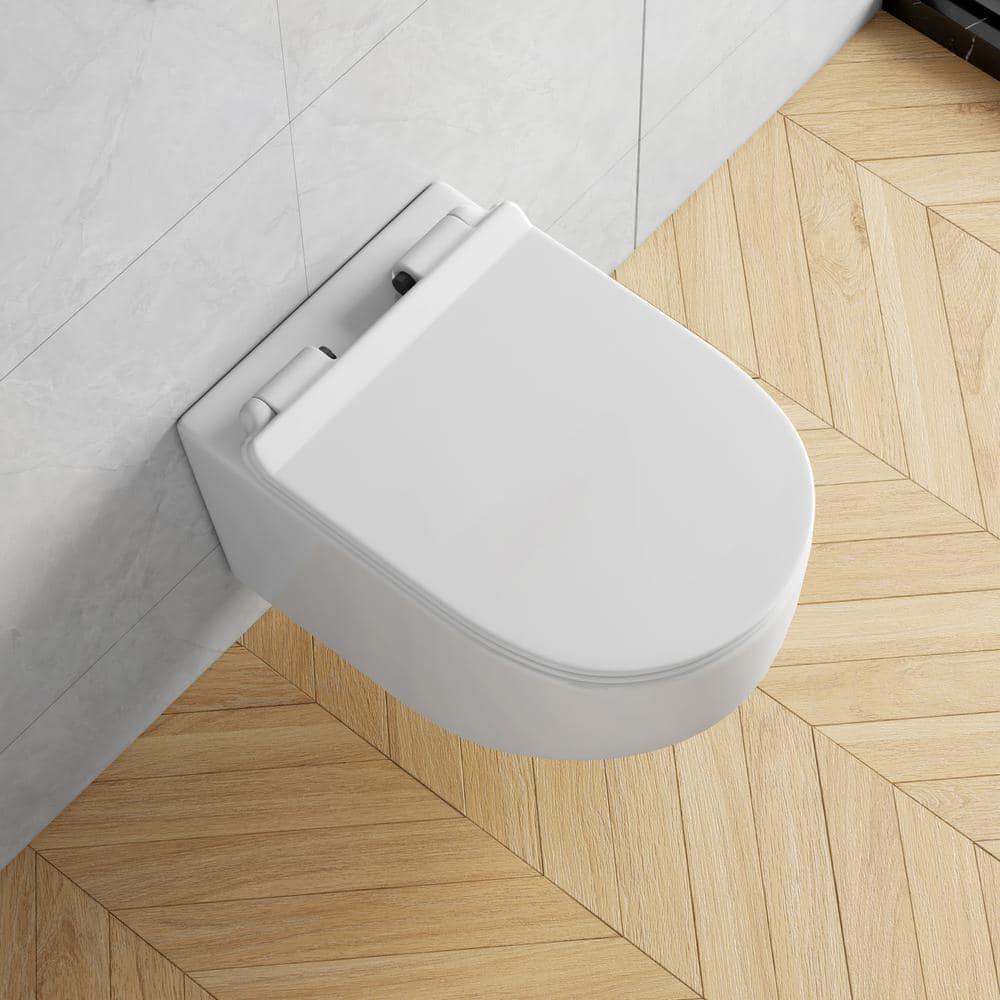 Hampton Elongated Wall Mount Toilet Wall Hung Toilet Bowl