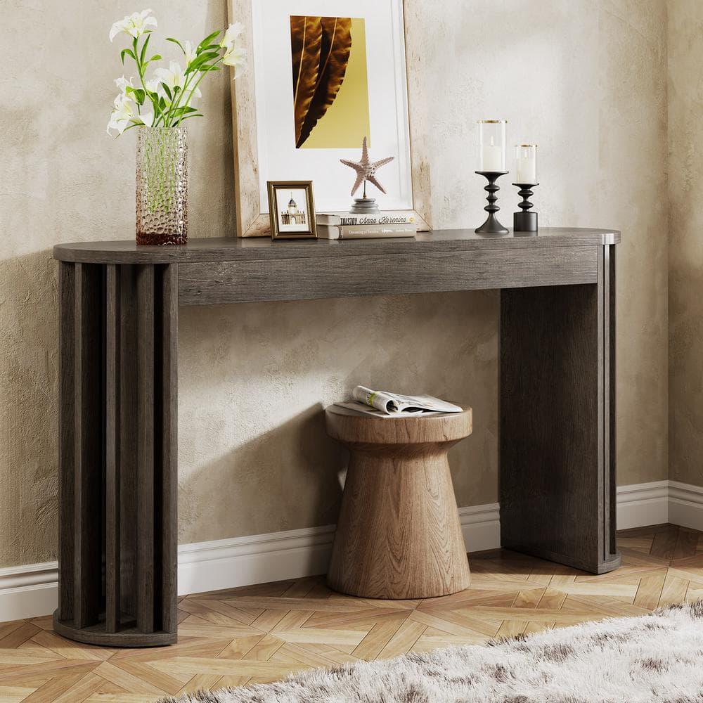 Millwood Pines 70.9" Console Table For Entryway, Farmhouse Wood Sofa Couch Tale