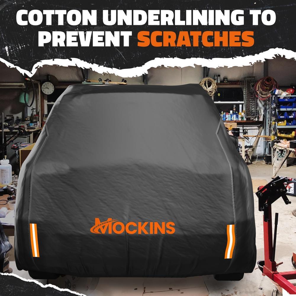 Mockins Heavy Duty Large SUV Car Cover - 200"x75"x75" - 250g PVC Cotton Lining