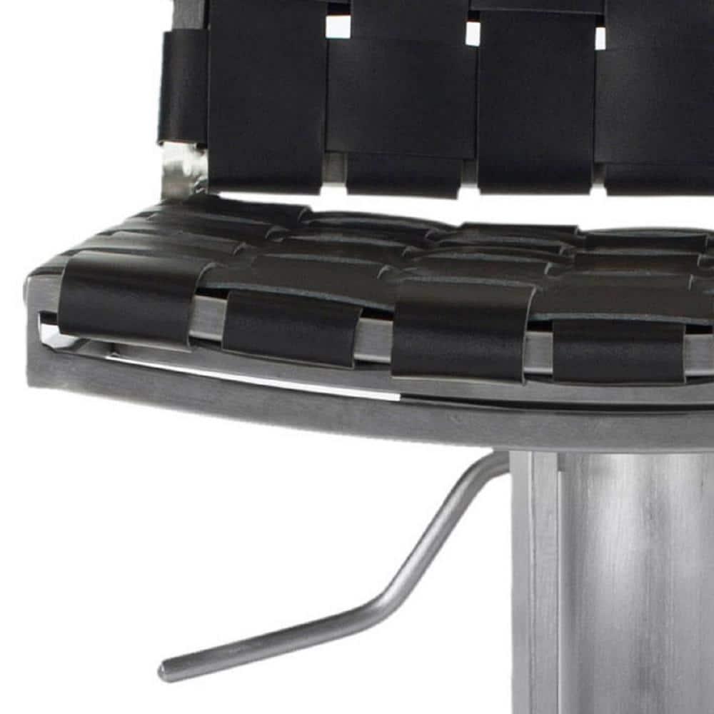 Mitchell Gas Lift Swivel Bar Stool - FOX3001 - Black - Safavieh Couture