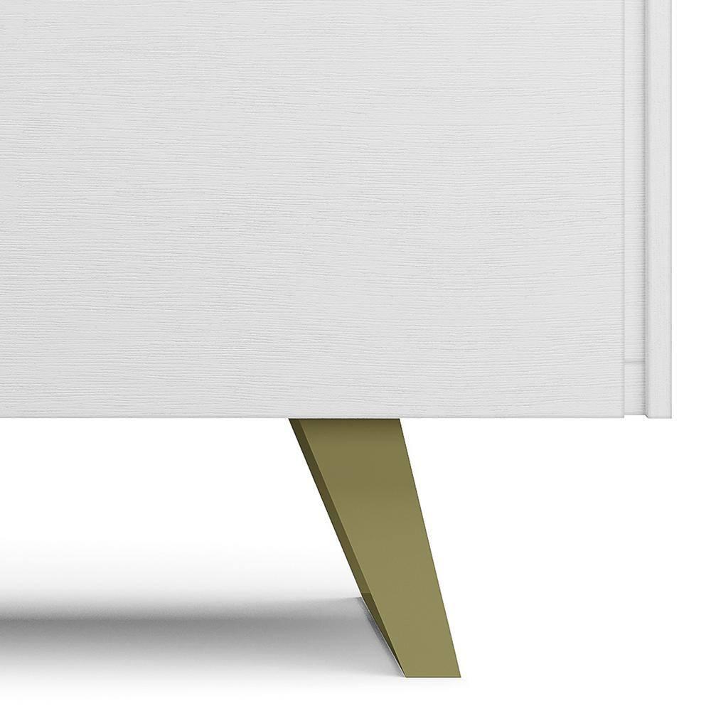 Simpli Home Lowry 63"W Solid Wood Modern Industrial TV Stand for TVs up to 70" with Storage