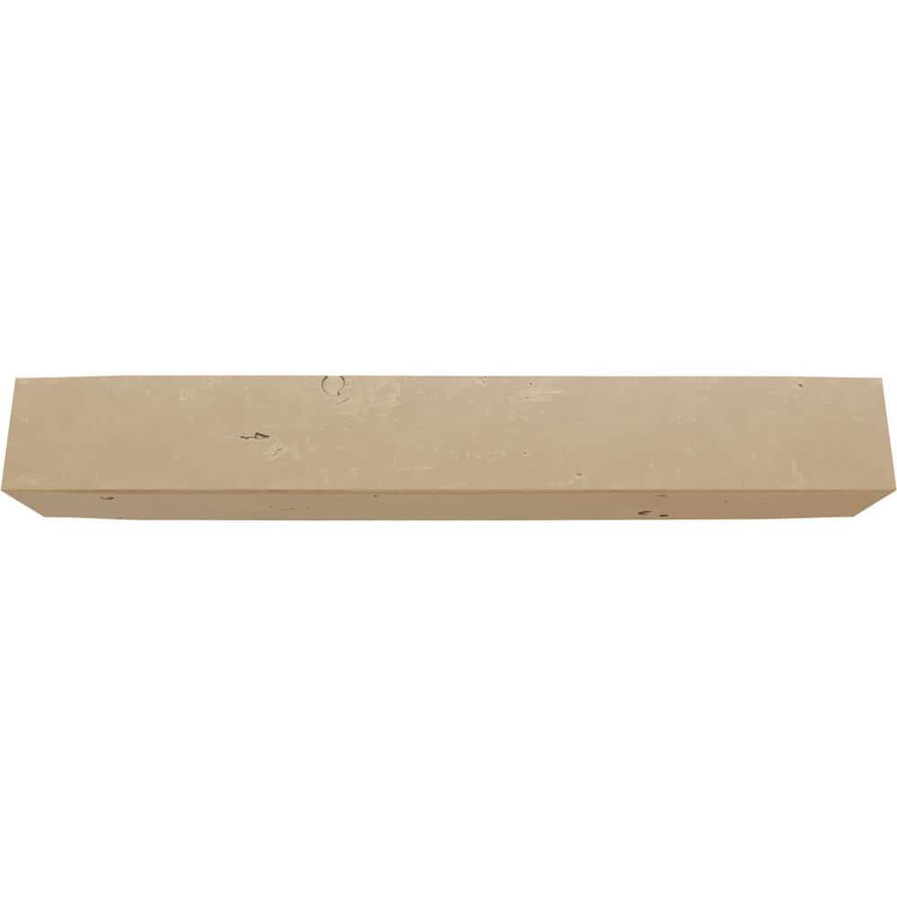 12"W x 6"H x 10'L 3-Sided (U-beam) Knotty Pine Endurathane Faux Wood Ceiling Beam, Natural Pine