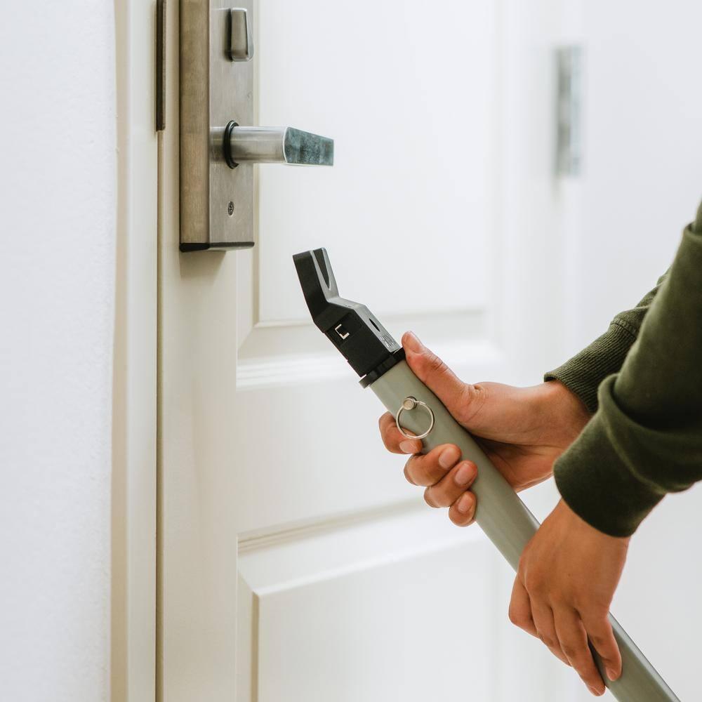 Door Security Bar with Built in Alarm