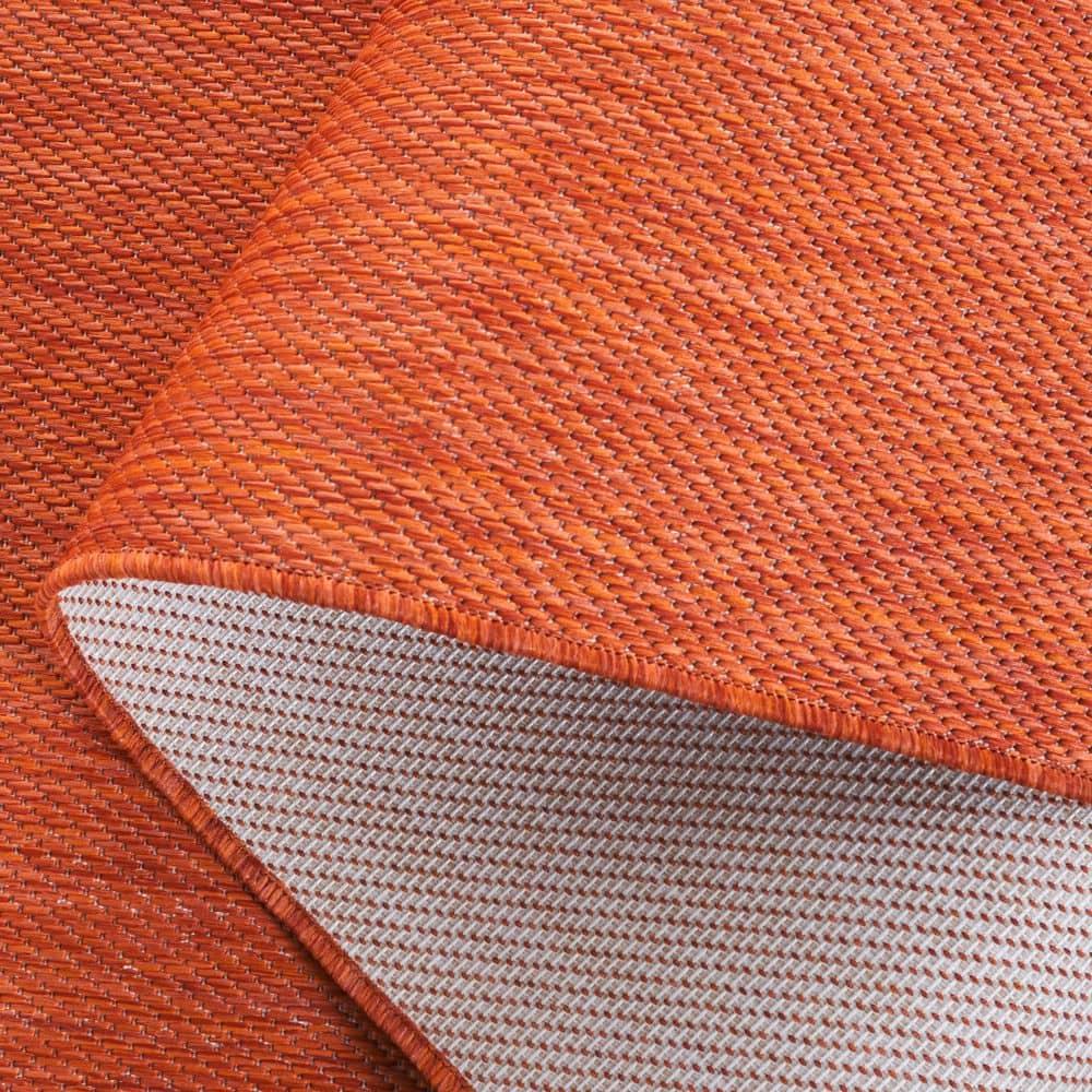 Beach House BHS274 Machine Made Loomed Area Rug - Orange - 9' X 12' - Safavieh