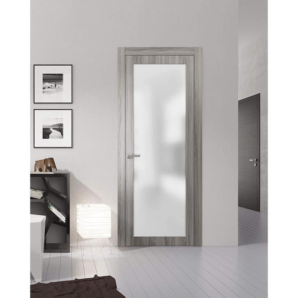 Pre-hung Opaque Glass Door 36 x 80