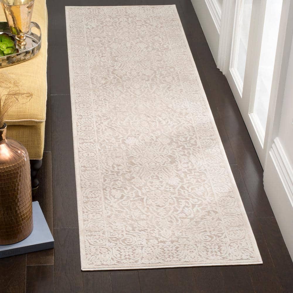 Reflection RFT670 Power Loomed Indoor Runner Rug - 2'3"x6' - Beige/Cream - Safavieh