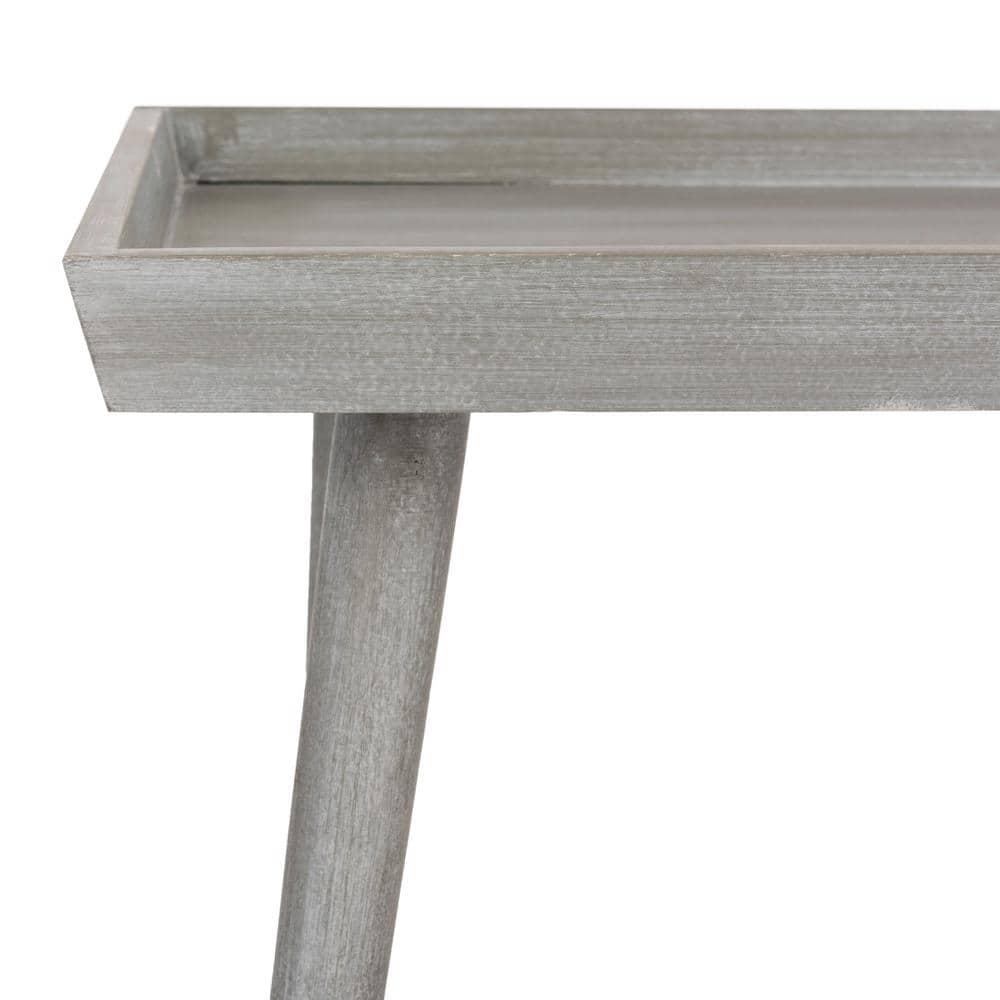 Nonie Coffee Table With Tray - Slate Grey - Safavieh