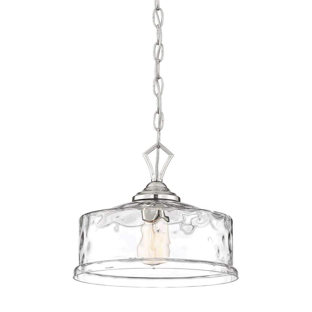 Designers Fountain - Drake - One Light Down Pendant-Polished Nickel Finish
